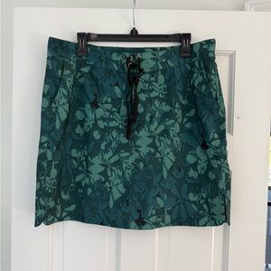 Rip Skirt Womens Size L Green Hawaiian Beach tie waist quick dry